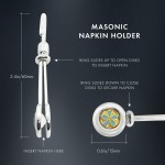 Freemasons Forget Me Not Napkin Holder / Hook