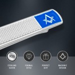 Freemasons Sterling Silver Masonic Tieslide
