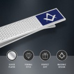 Freemasons Blue & Silver Masonic Tieslide