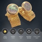 Masonic Onyx Cufflinks
