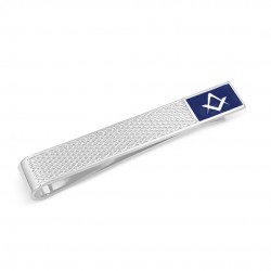 Freemasons Blue & Silver Masonic Tieslide