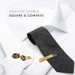 Freemasons Black & Gold Masonic Tieslide