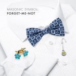 Forget me Not Masonic Cufflinks