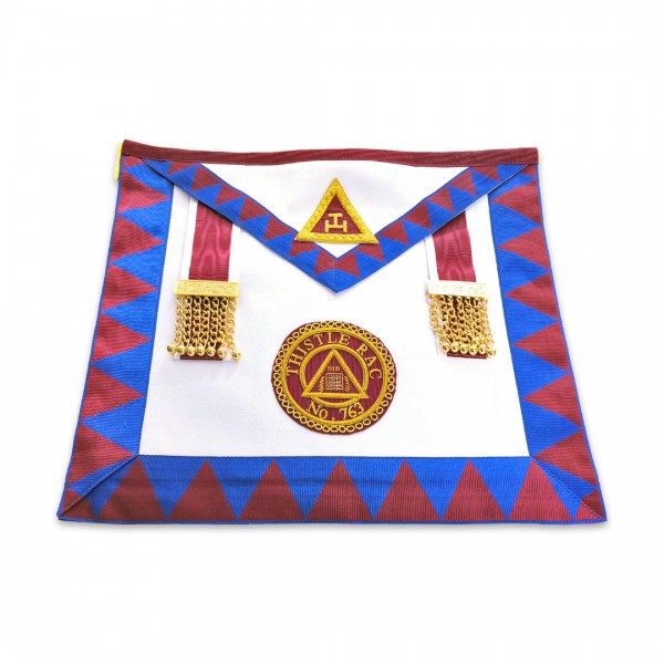 Scottish Royal Arch Provincial Apron Badge on Apron