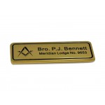 Personalised Freemason's Briefcase / Soft Case Name Plate