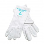 Pack of 12 Masonic Gloves with Personalised with Lodge Name & Number