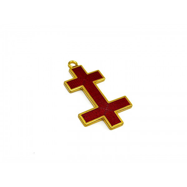 Knights Templar Patriarchal Cross Collarette Jewel