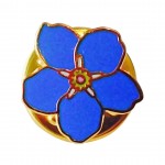 Small Forget Me Not Pin Badge