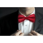 Red 100% Silk Woven Masonic Bowtie