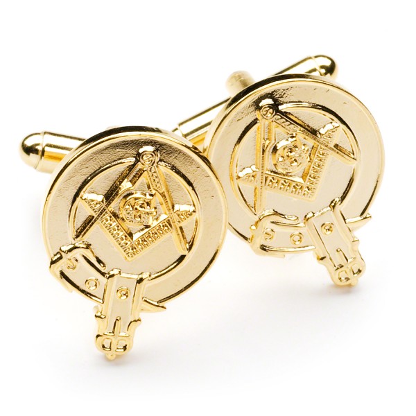 Scottish Clan Crested Masonic Cufflinks
