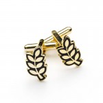 Acacia Leaf Tie & Matching Cufflinks