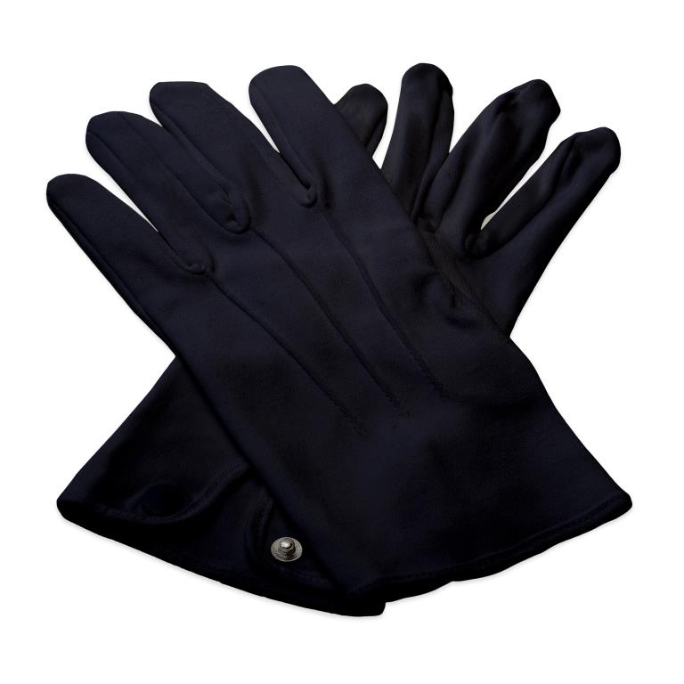 Black Cotton Knights Gloves