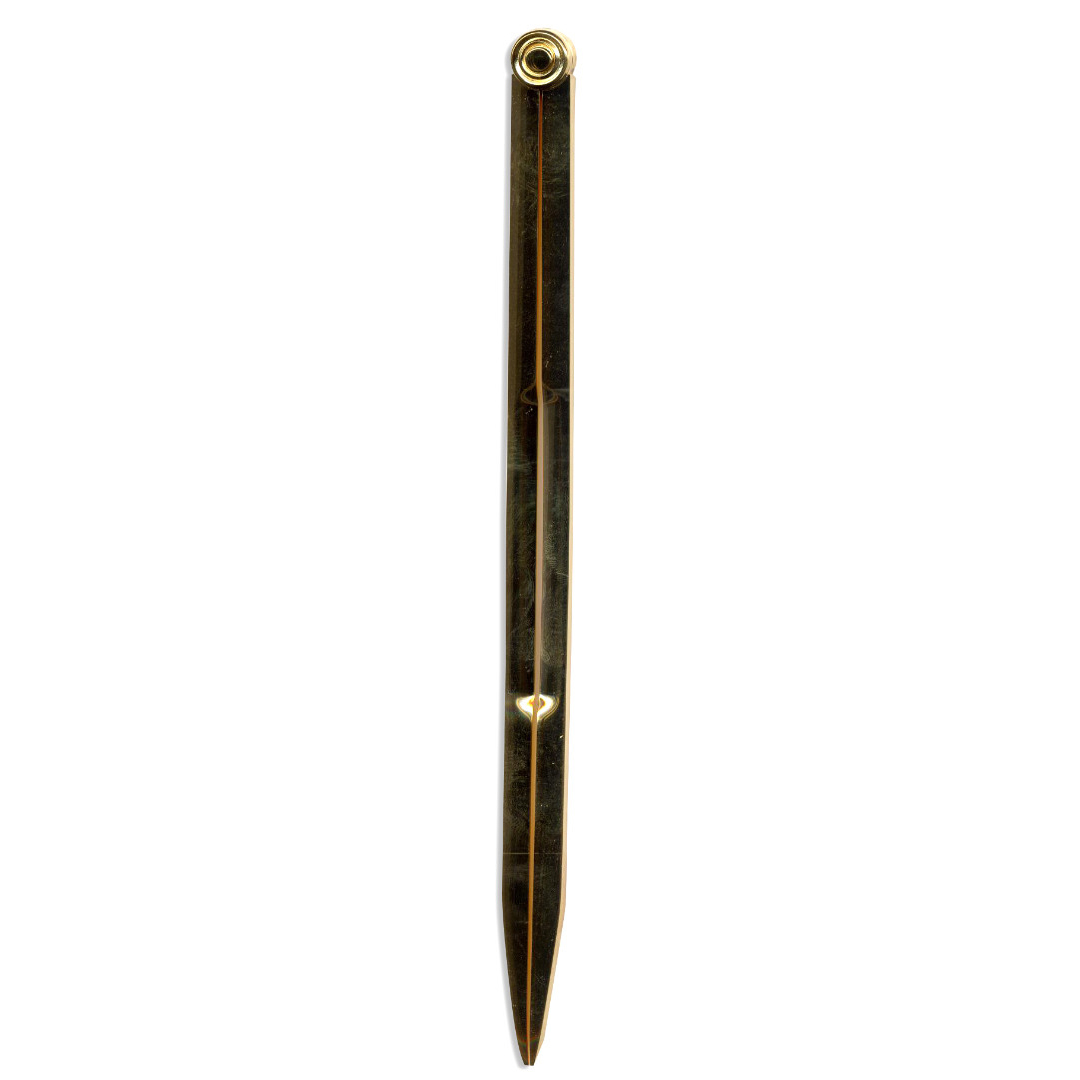 8" Metal Plated Pair of Compasses