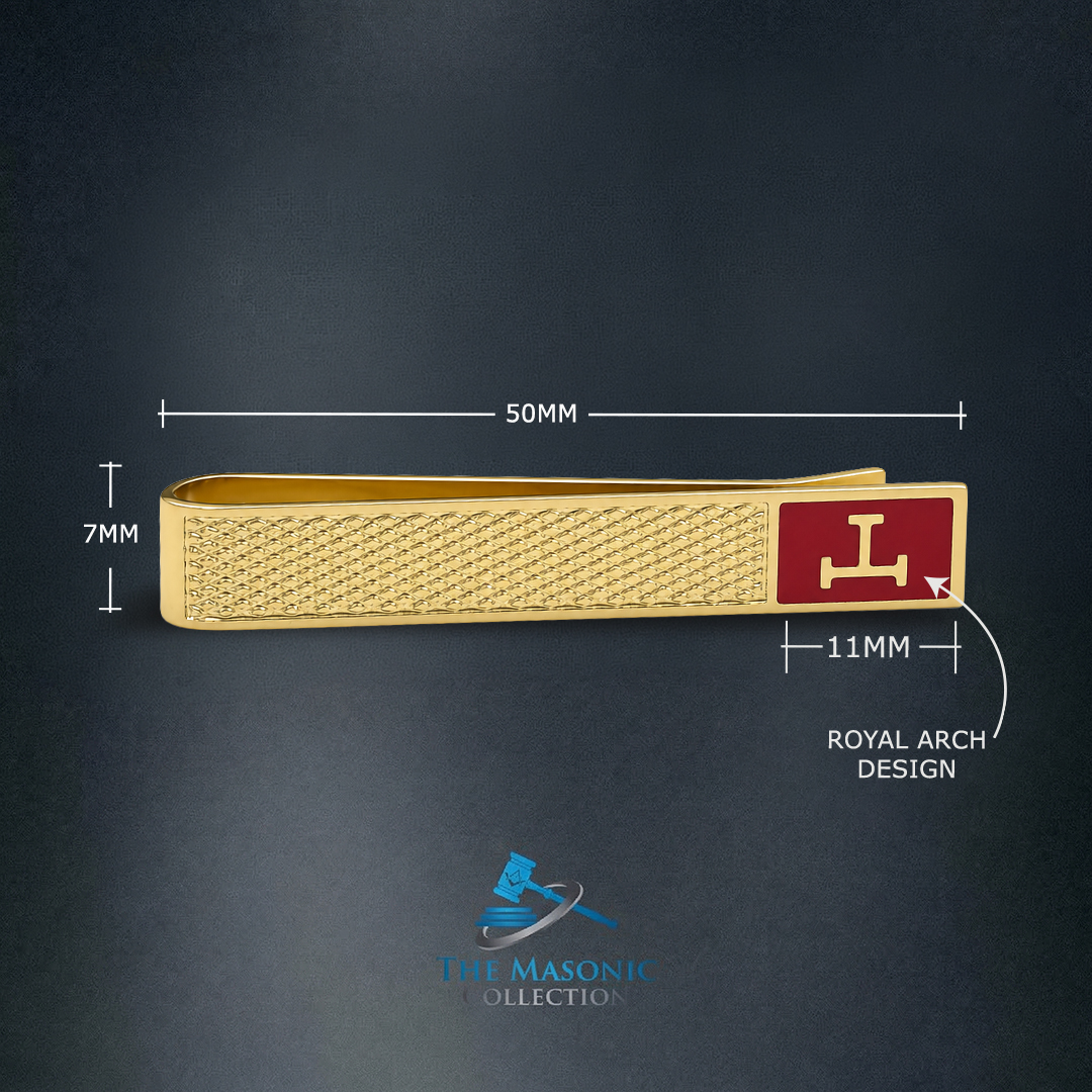 Diamond Cut Pattern Royal Arch Tieslide