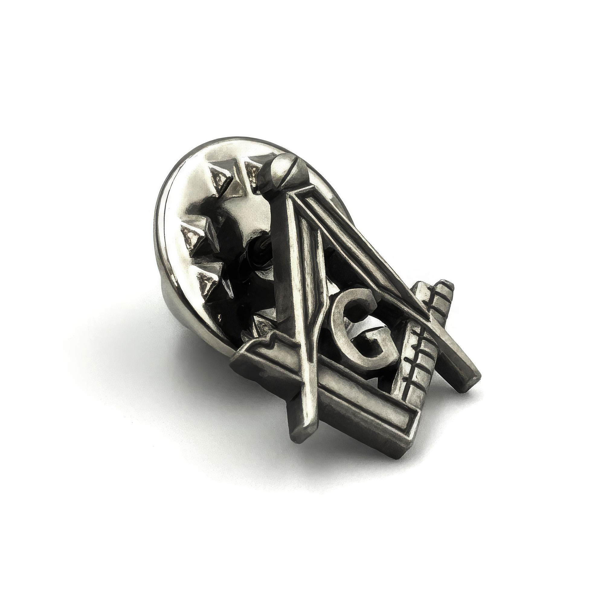 Antique Effect Masonic Lapel Pin