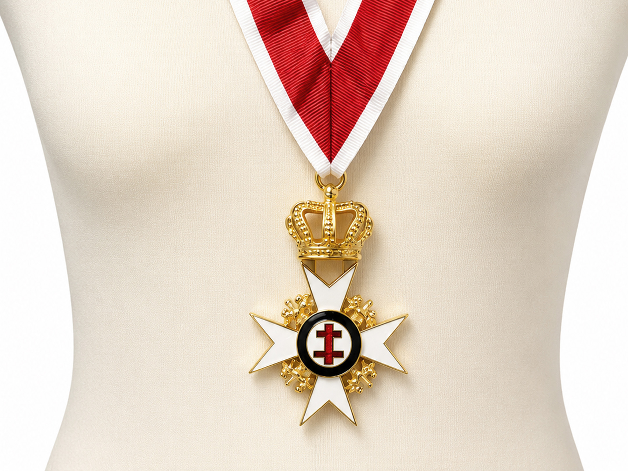 Knights Templar Past Preceptors Collarette & Jewel