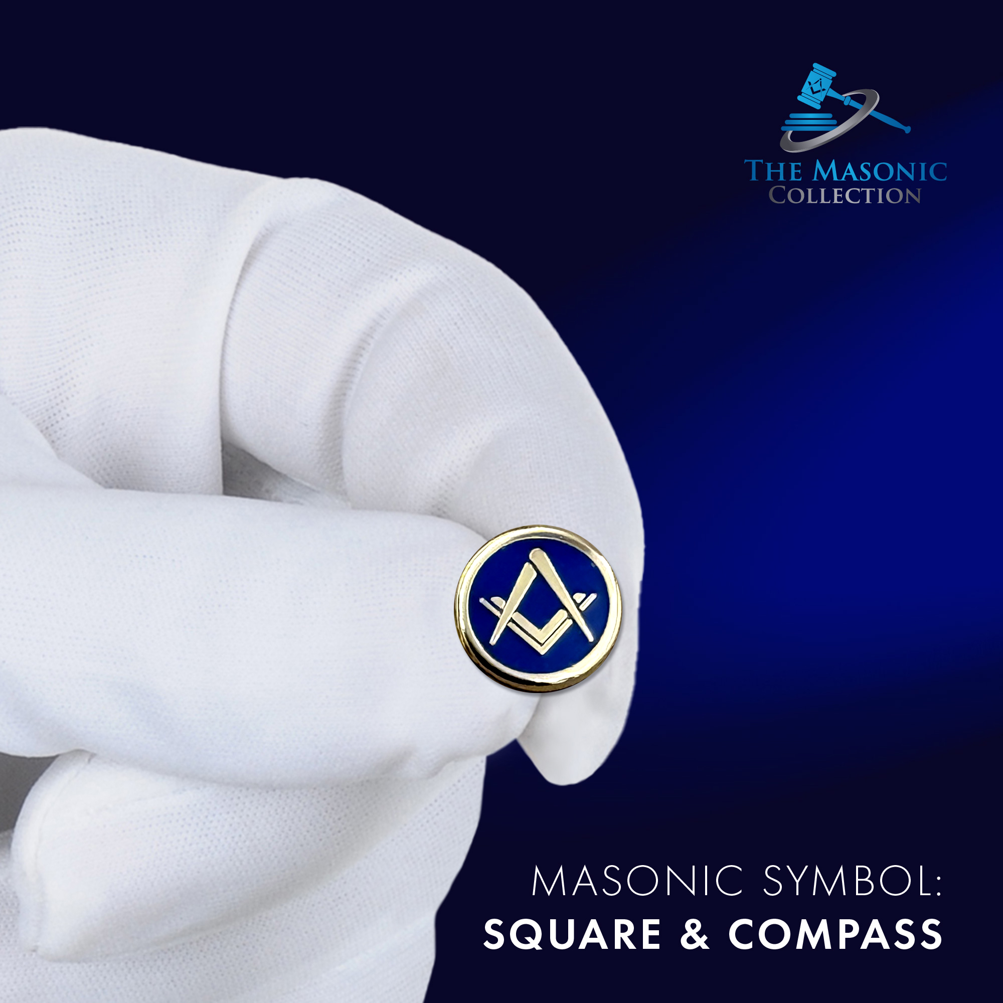 Discreet Craft Sq & Compass Lapel Pin