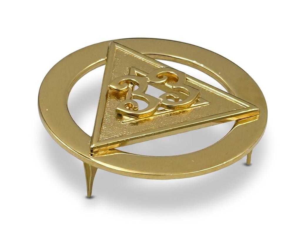 Rose Croix 33rd Degree Cap Badge