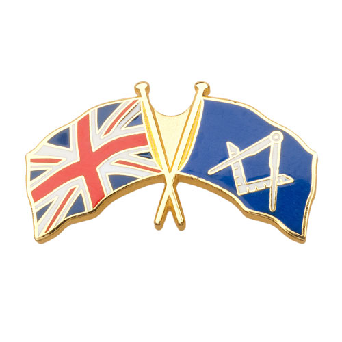 UK Crossed Flag Badge
