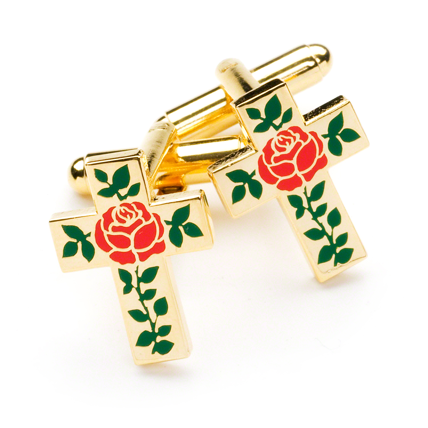 Rose Croix Masonic Cufflinks