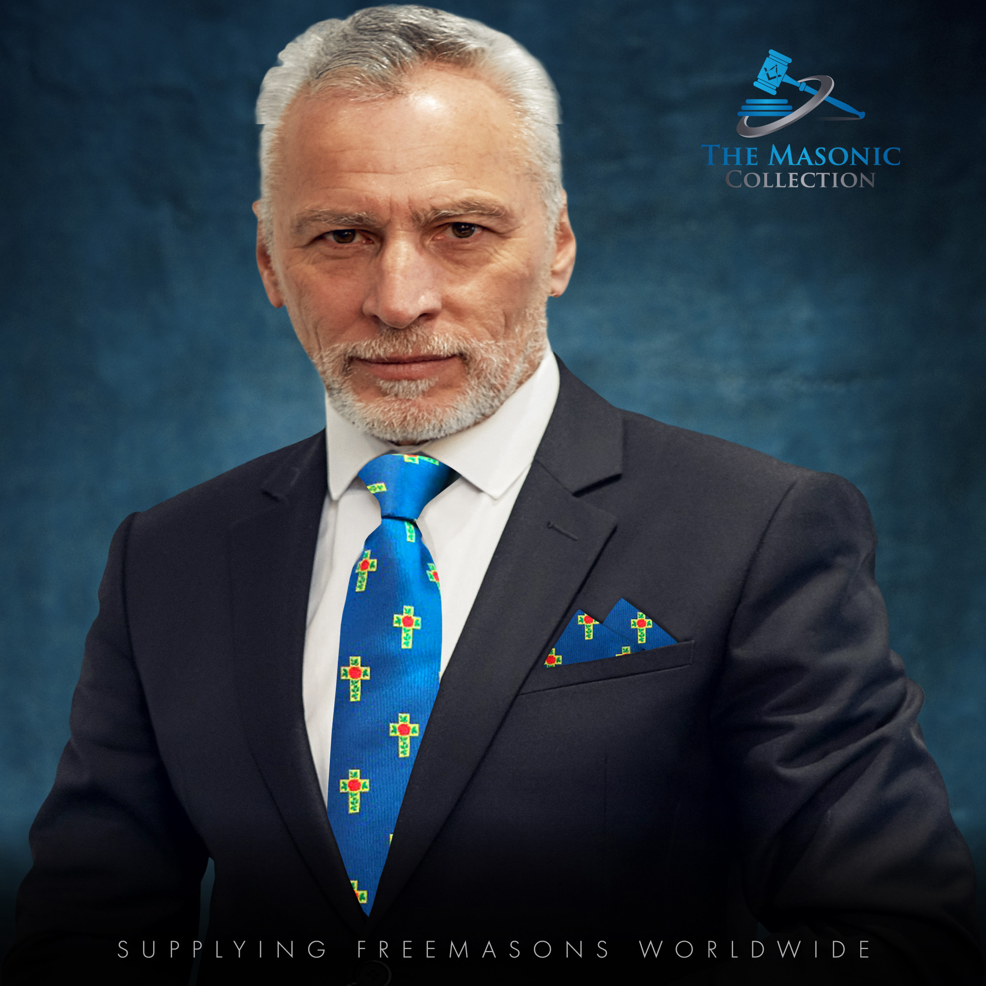 Rose Croix Masonic Tie