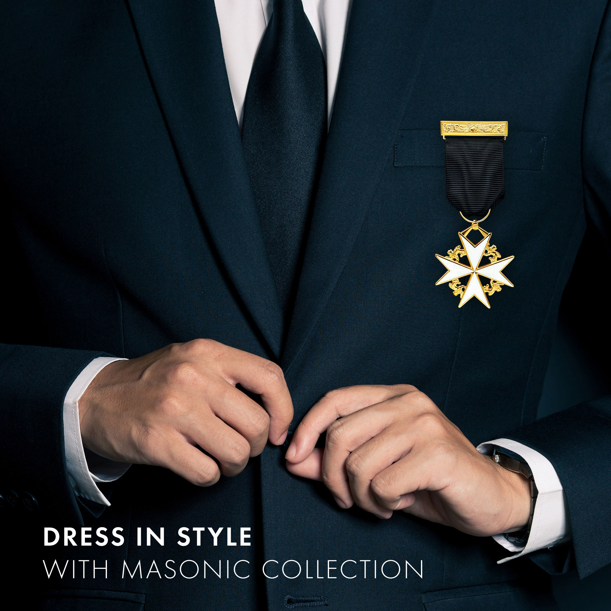 Masonic Knight of Malta Breast Jewel