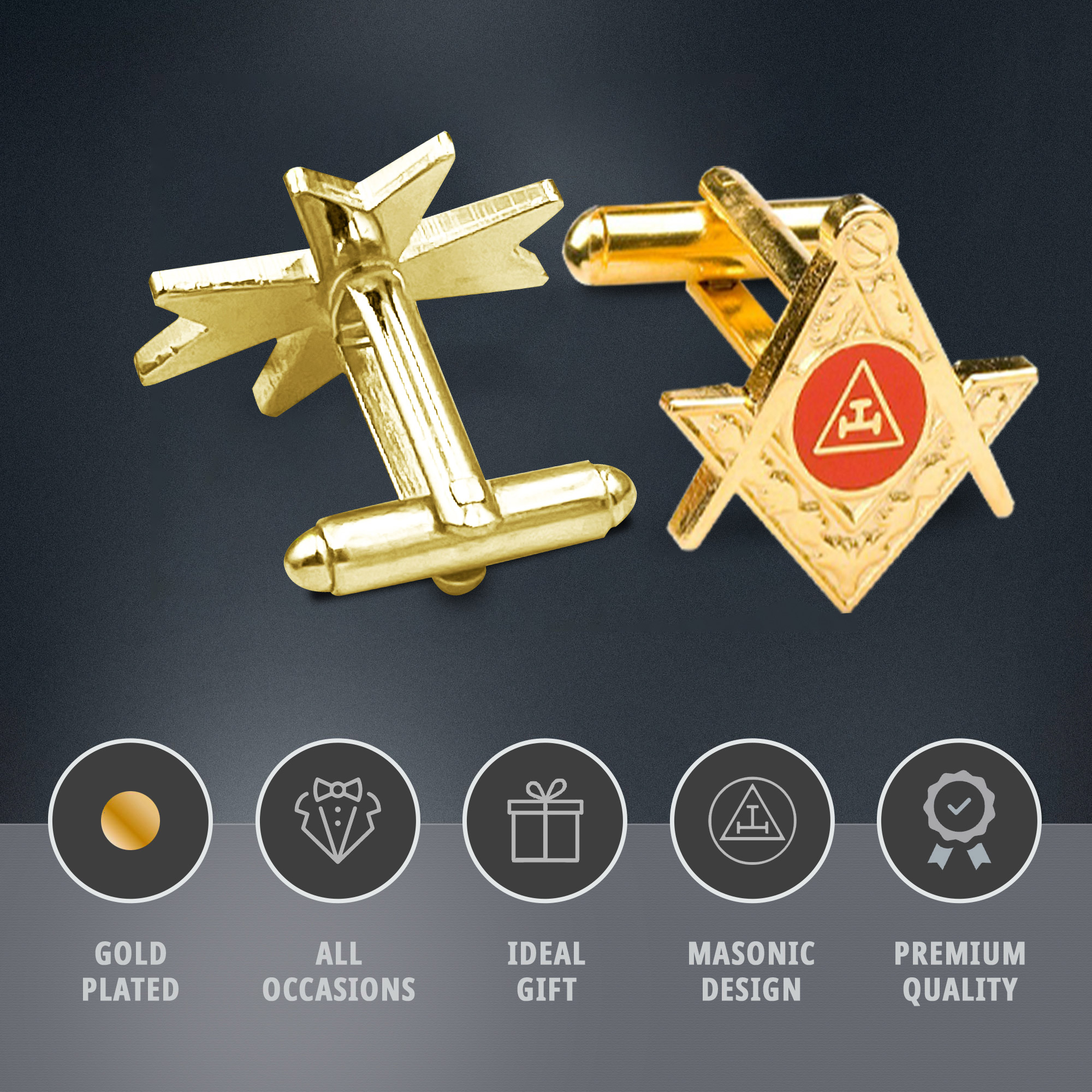 Royal Arch Masonic Cufflinks