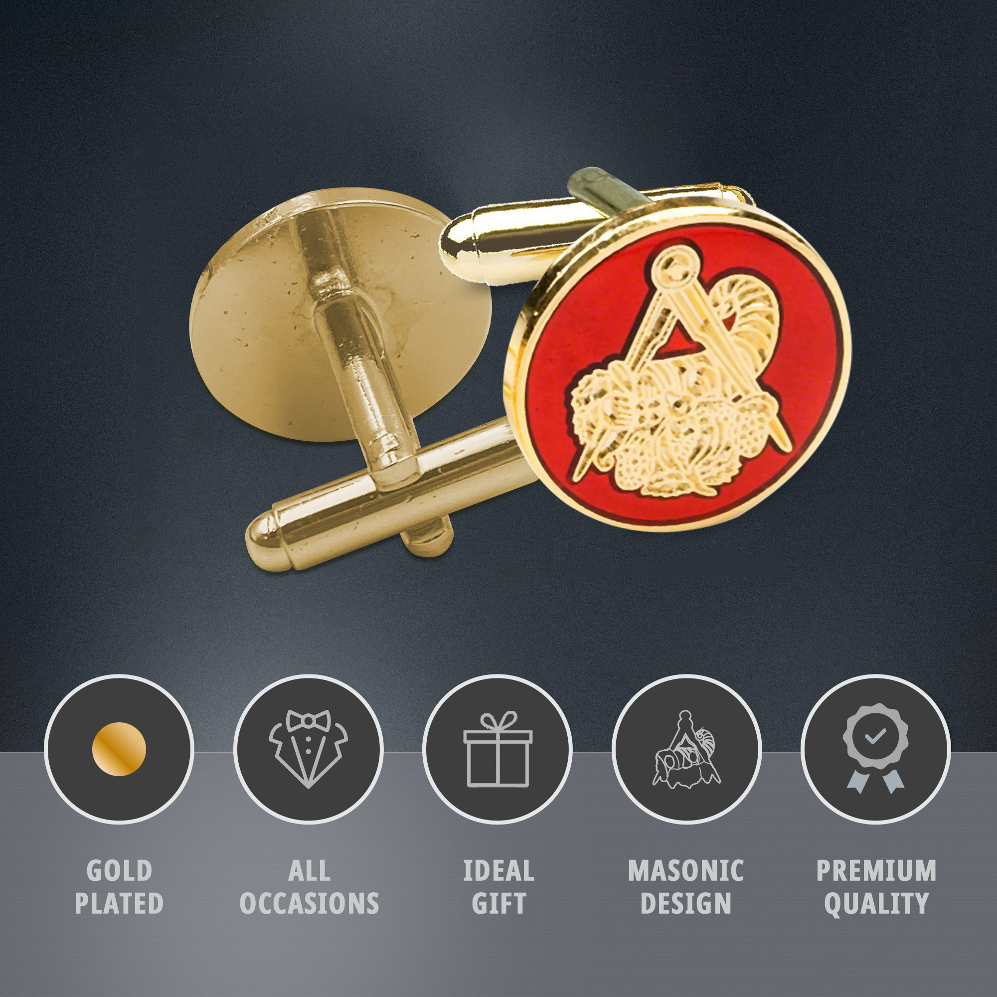 Stewards Masonic Cufflinks