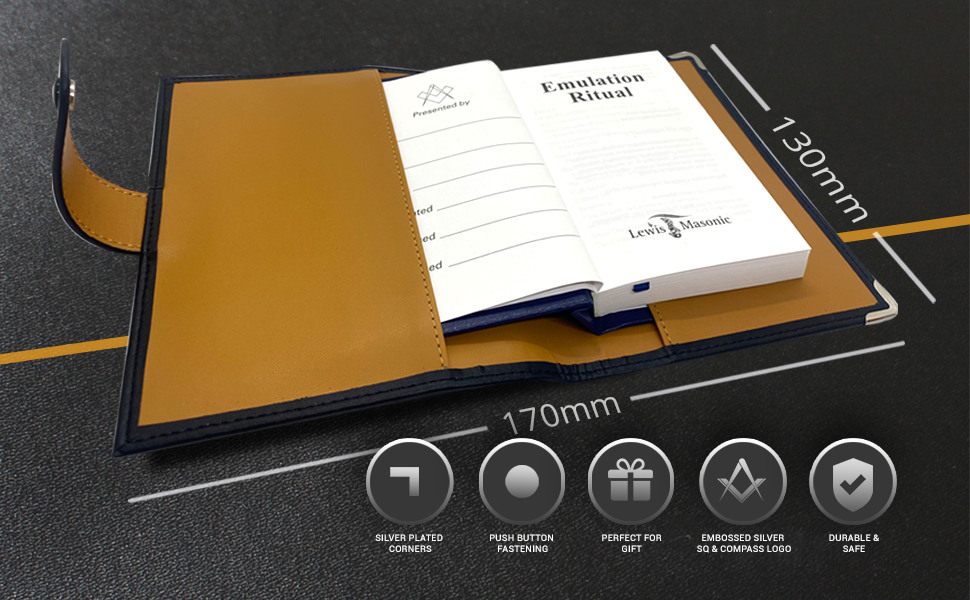 Masonic Soft Faux Leather Ritual Book Cover