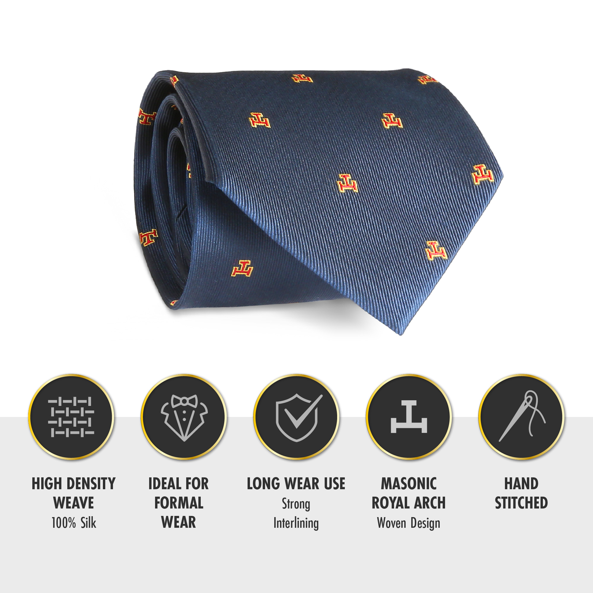 Royal Arch Masonic Silk Woven Tie