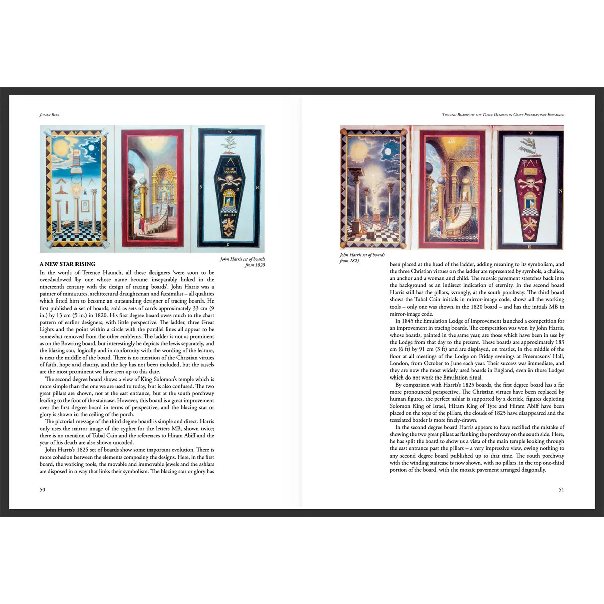 Tracing Boards of the Three Degrees in Craft Freemasonry Explained By Julian Rees