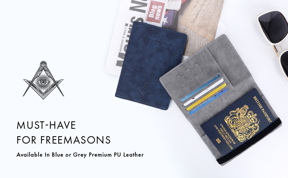 Freemasons Travel Passport Holder Wallet