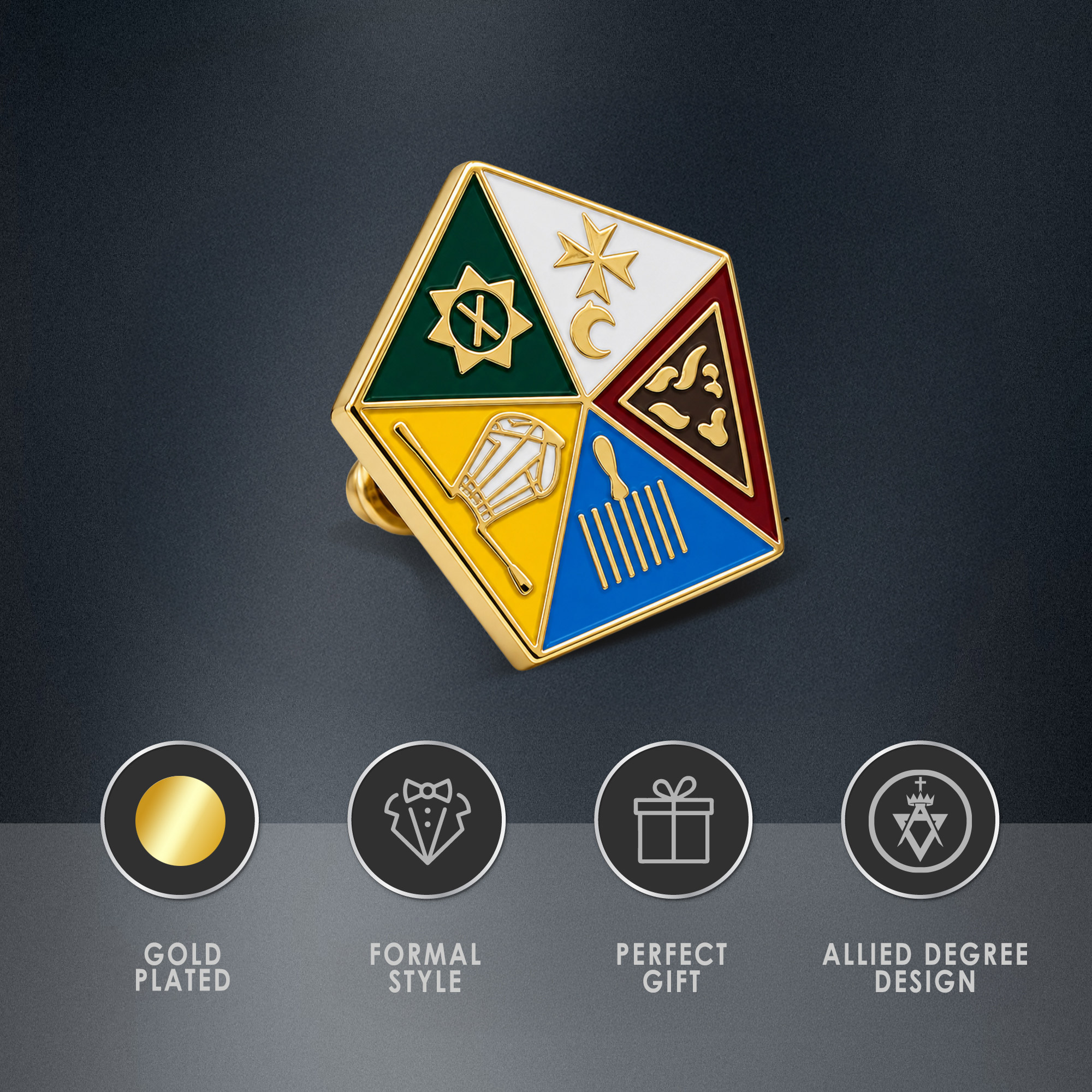 Allied Degree Pin Badge