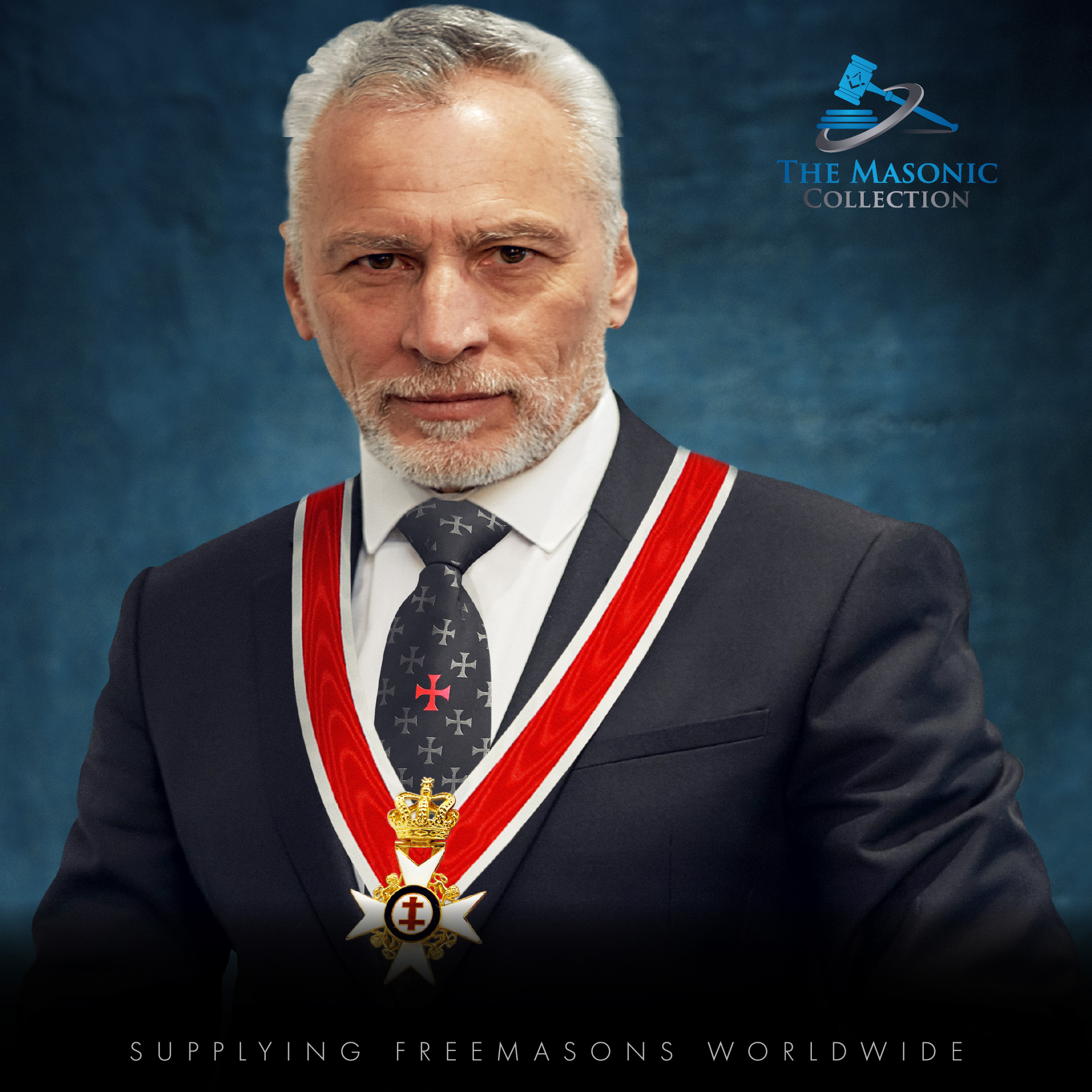 Black Knights Templar KT Tie