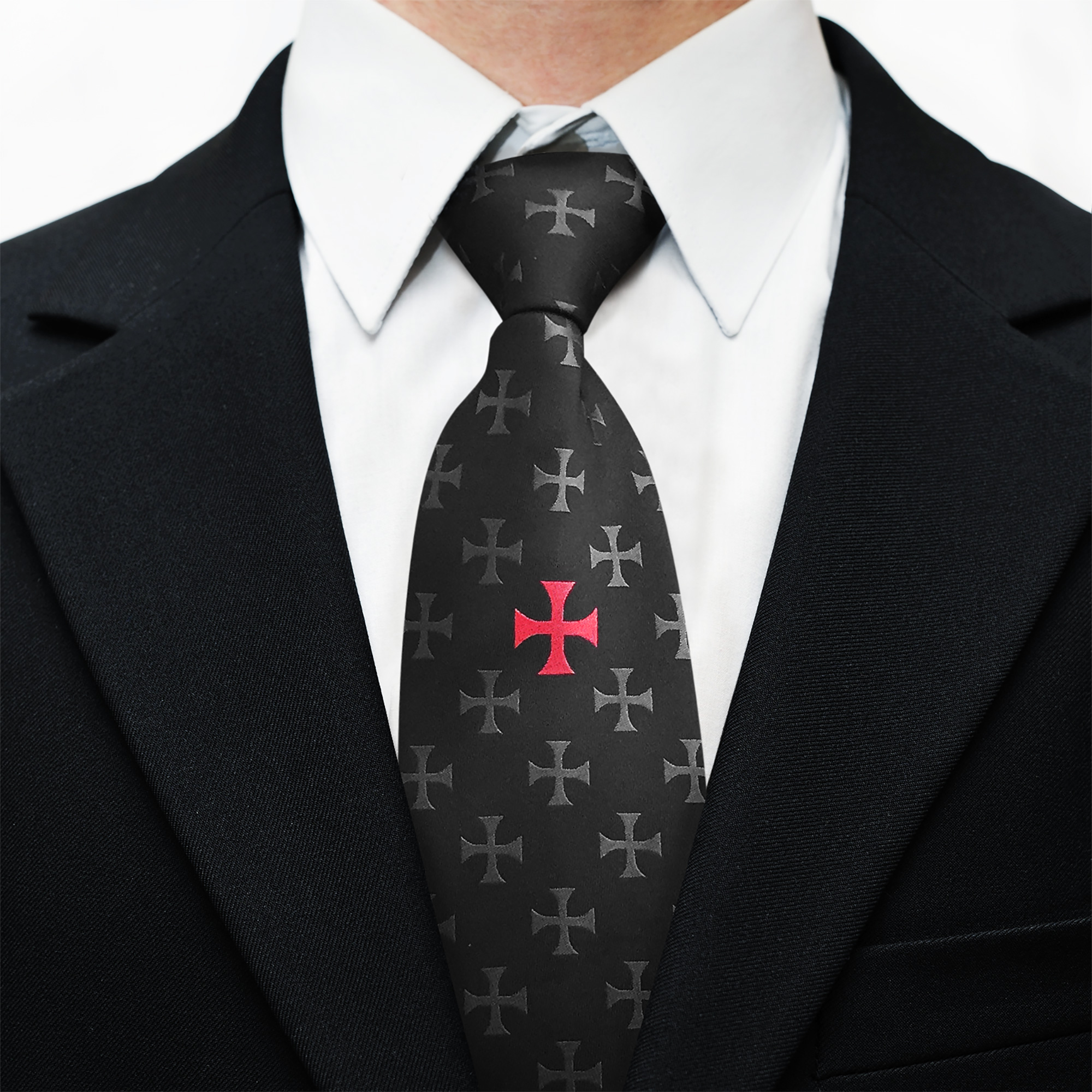 Black Knights Templar KT Tie