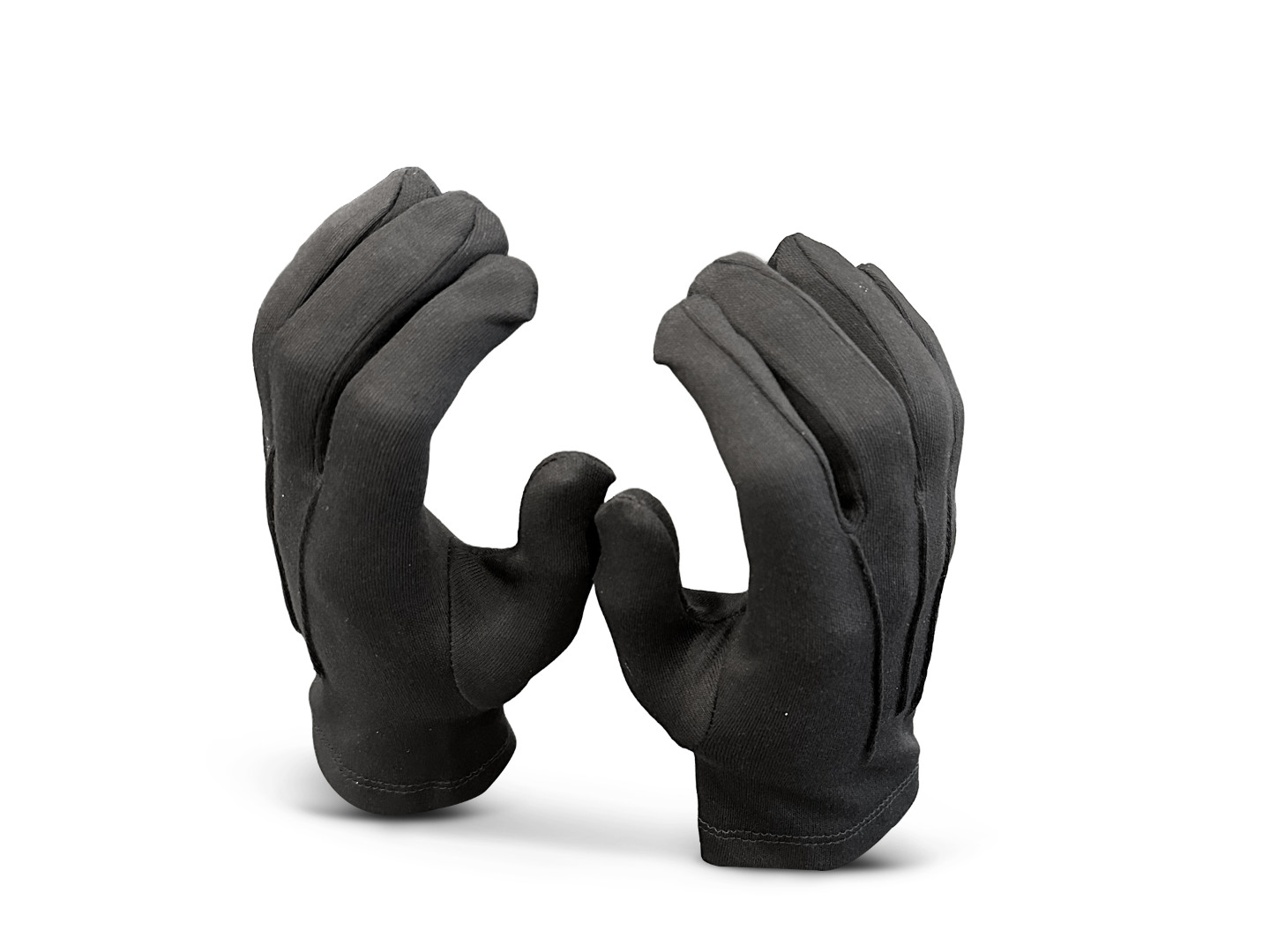 Black Cotton Knights Gloves
