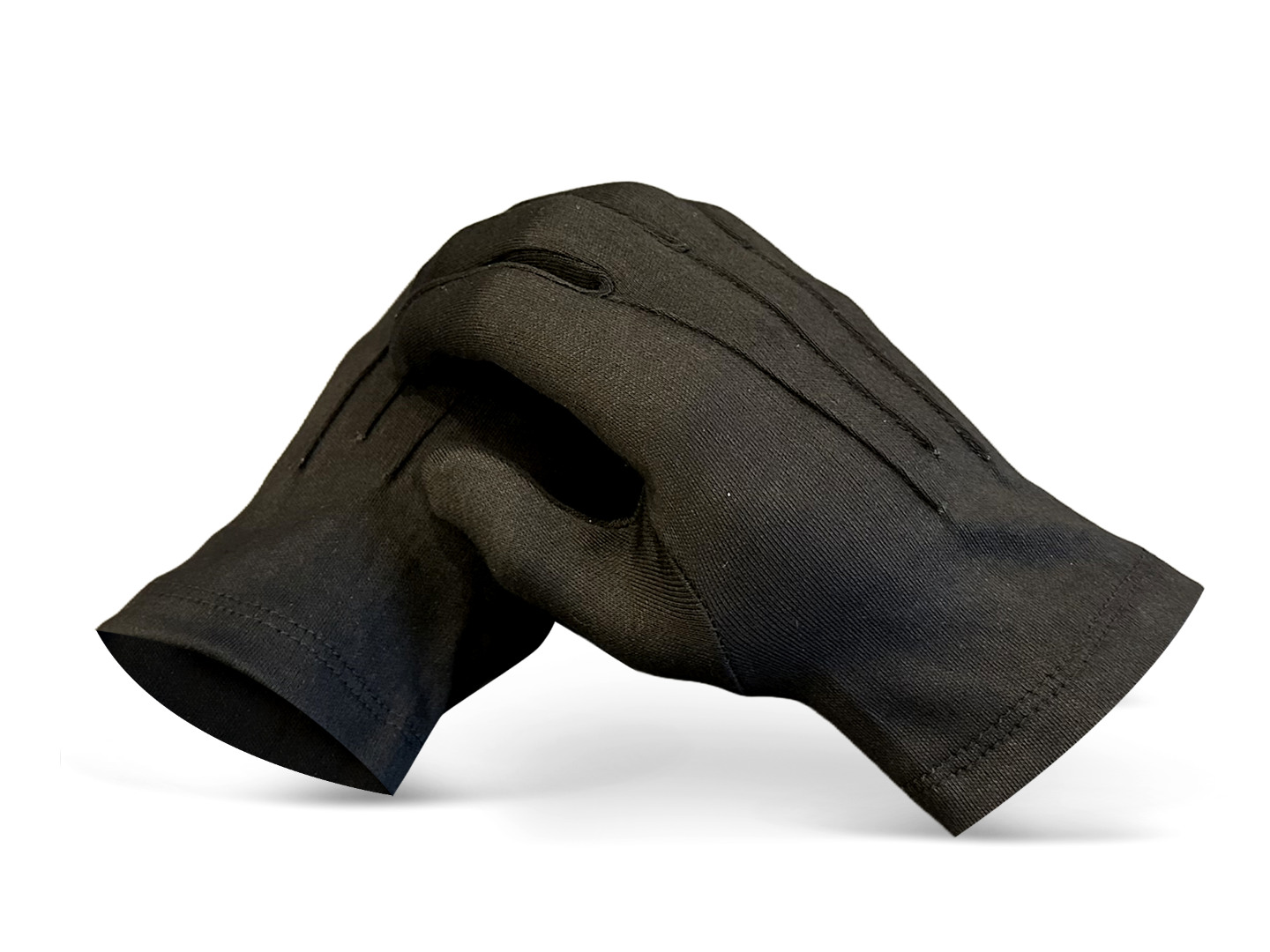 Black Cotton Knights Gloves