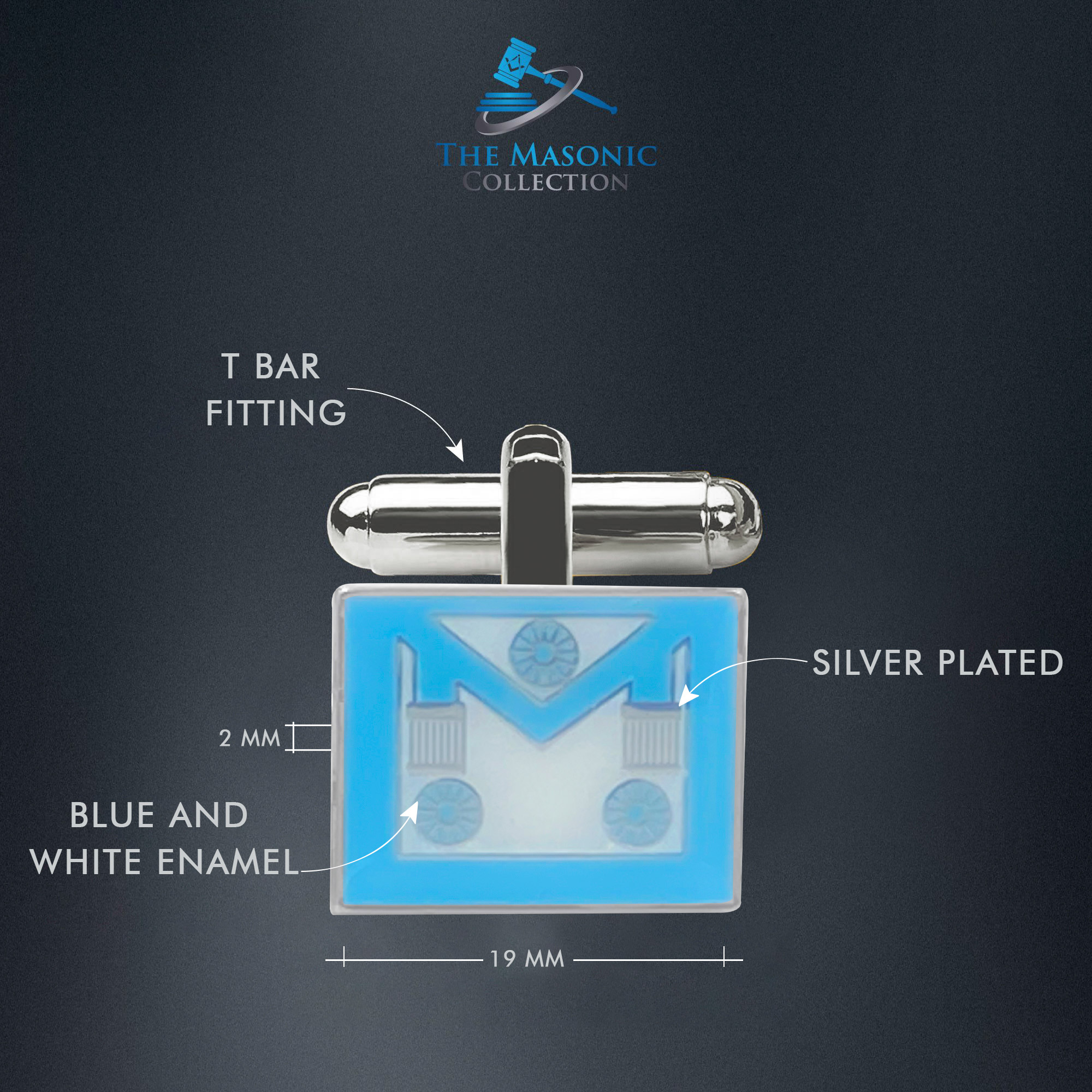 Craft Master Mason Apron Cufflinks