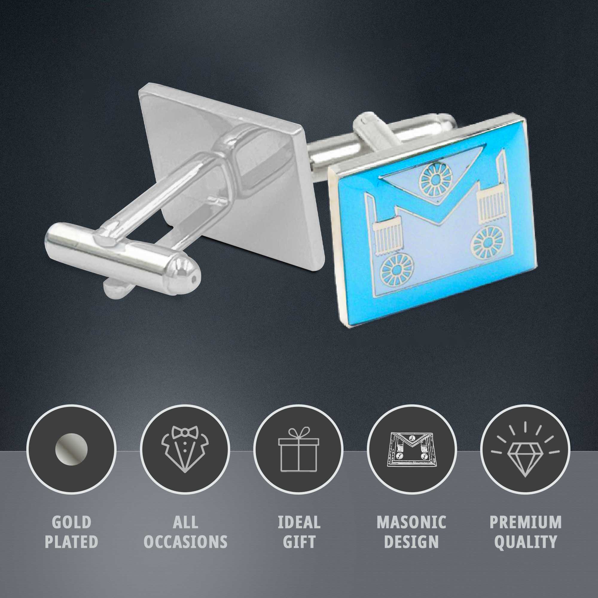 Craft Master Mason Apron Cufflinks