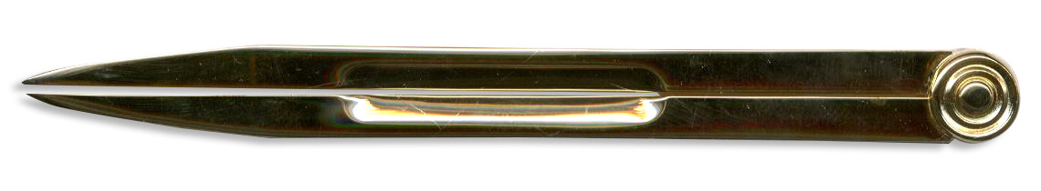 Metal Plated Pair of Compasses