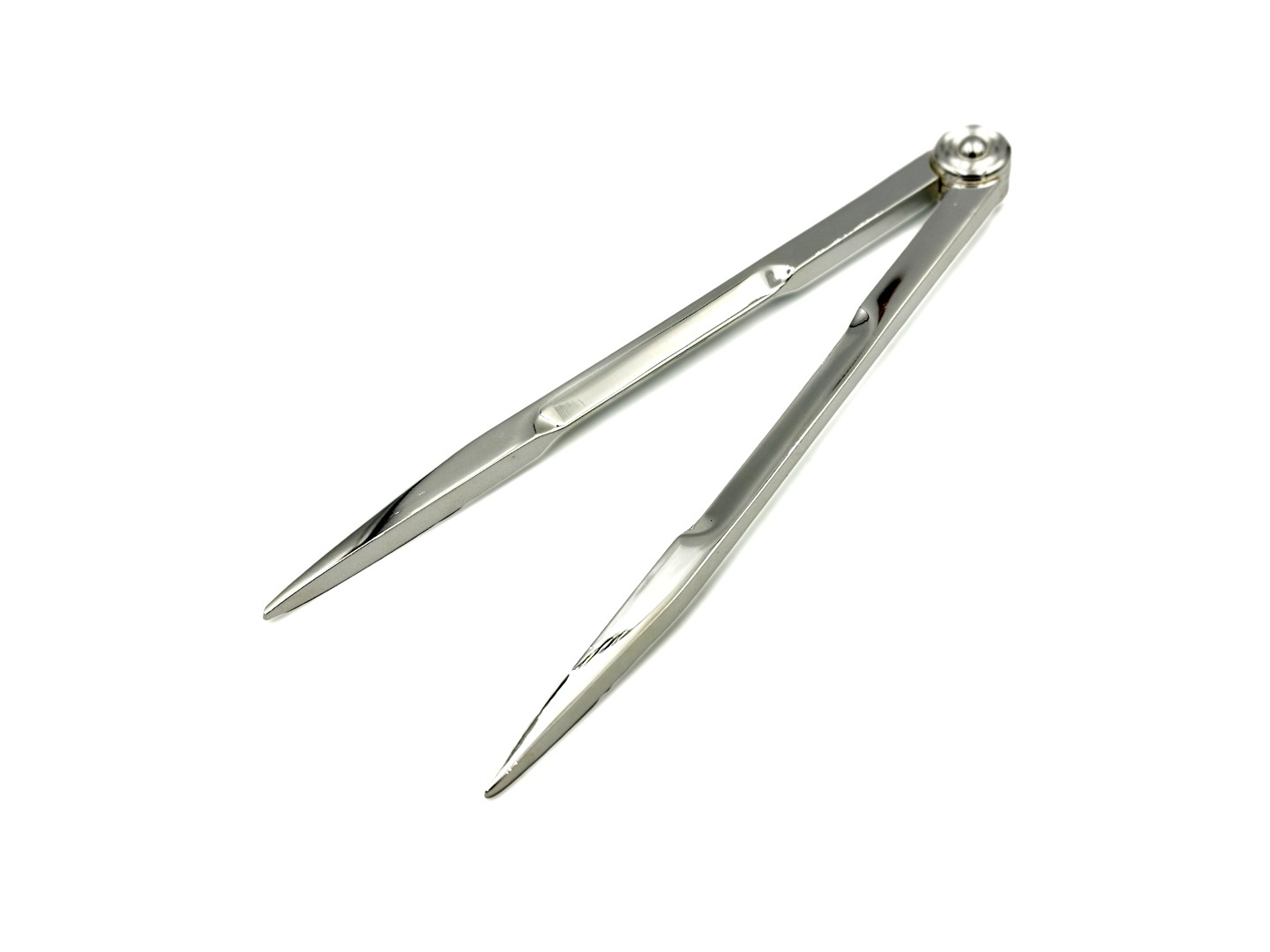 Metal Plated Pair of Compasses