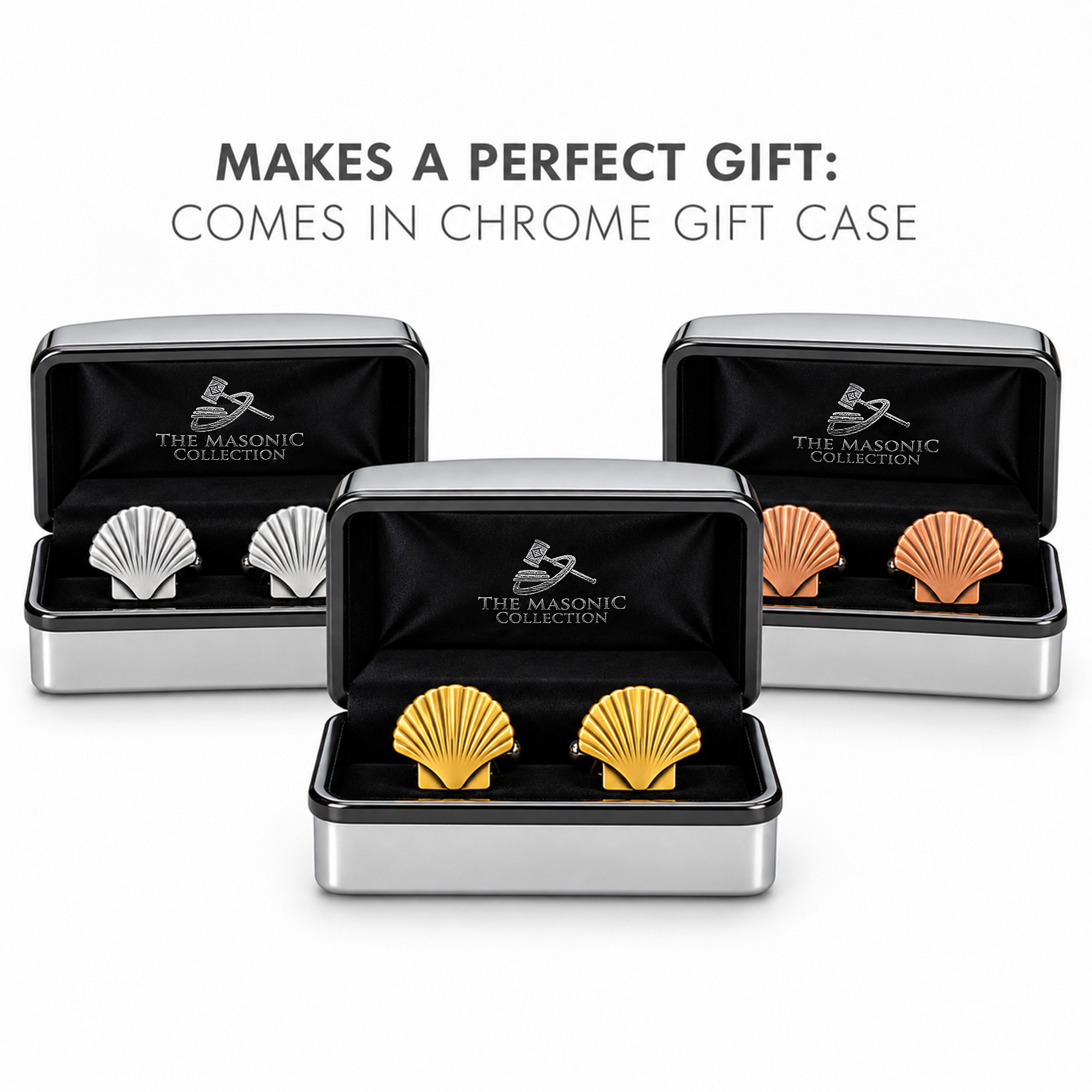 St Thomas of Acon Shell Cufflinks