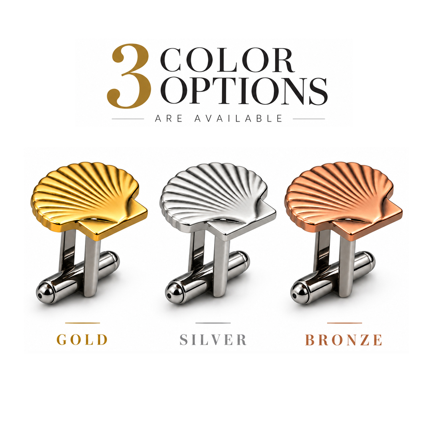 St Thomas of Acon Shell Cufflinks