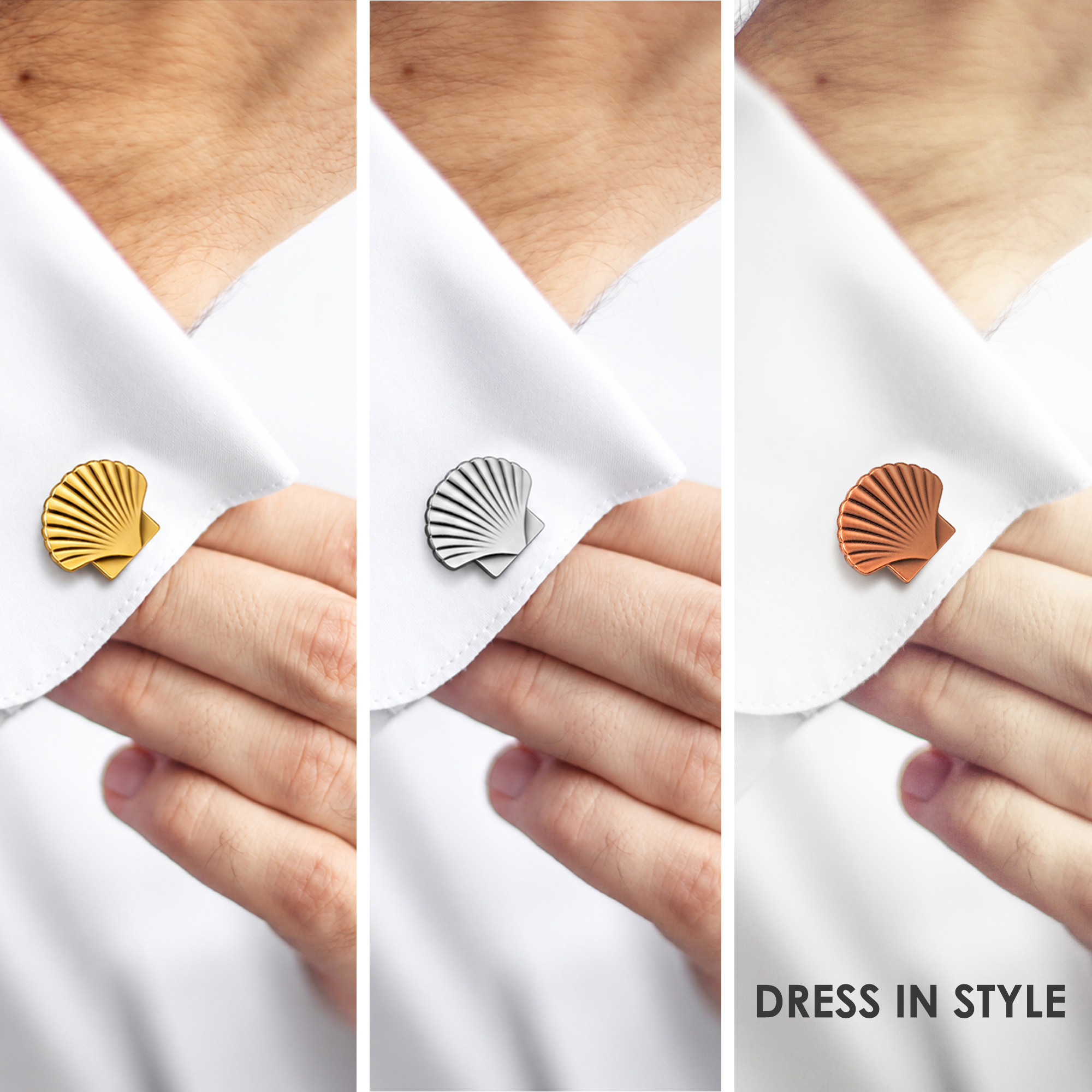 St Thomas of Acon Shell Cufflinks