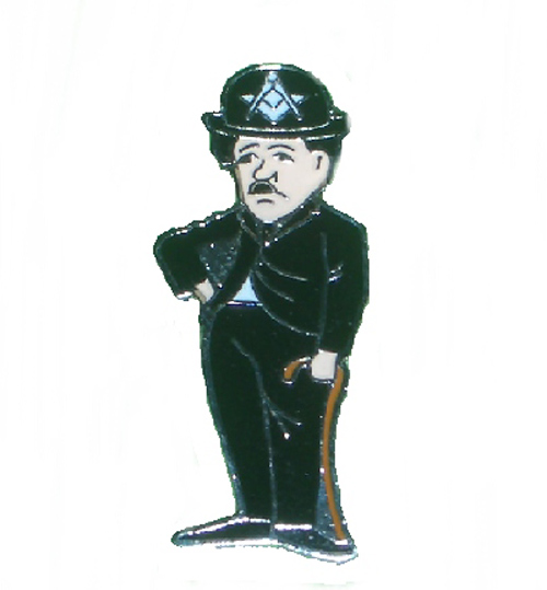 Masonic Charlie Chaplin Badge