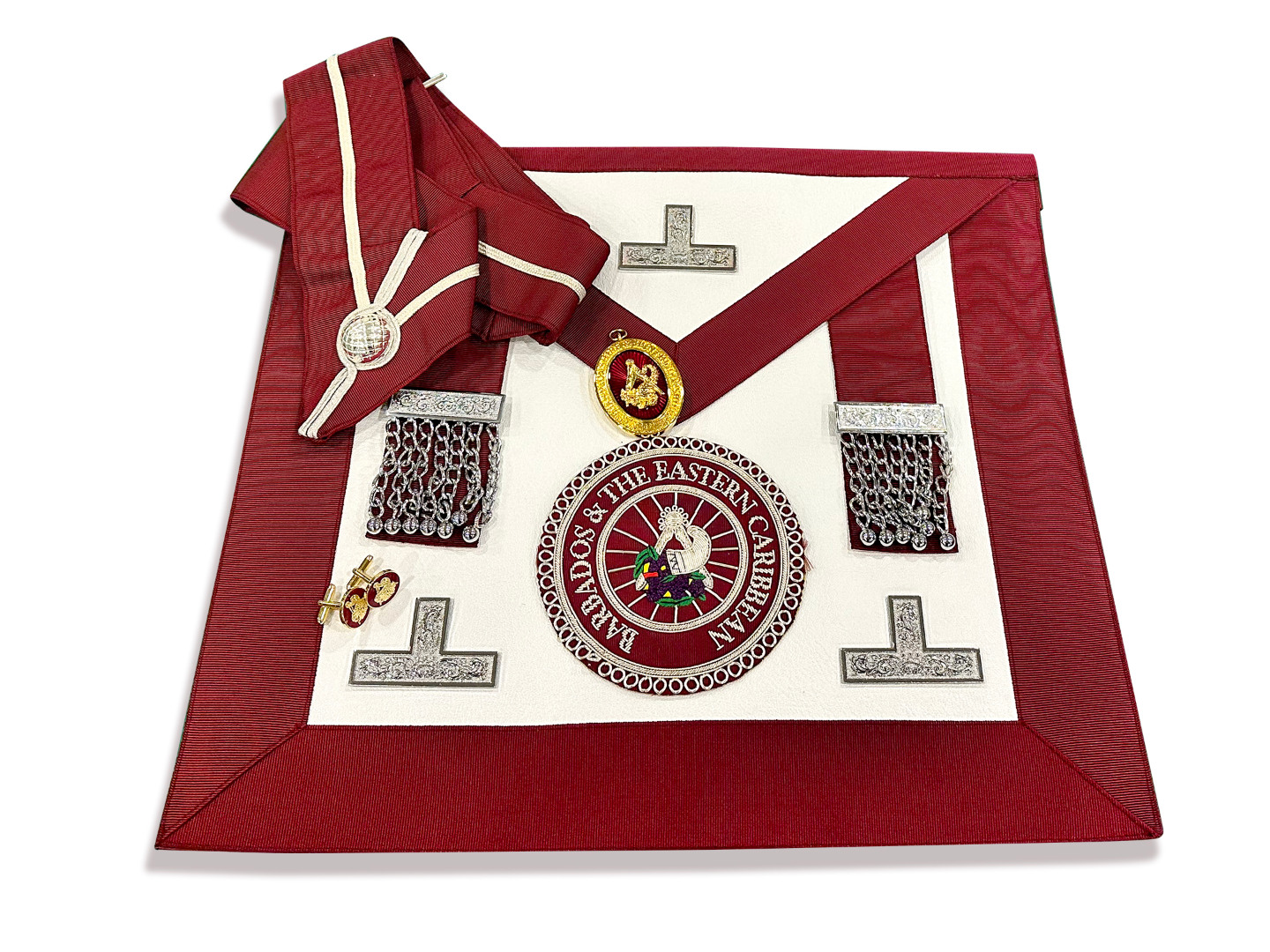 Complete Craft District Stewards Apron with Badge, Collar & Jewel
