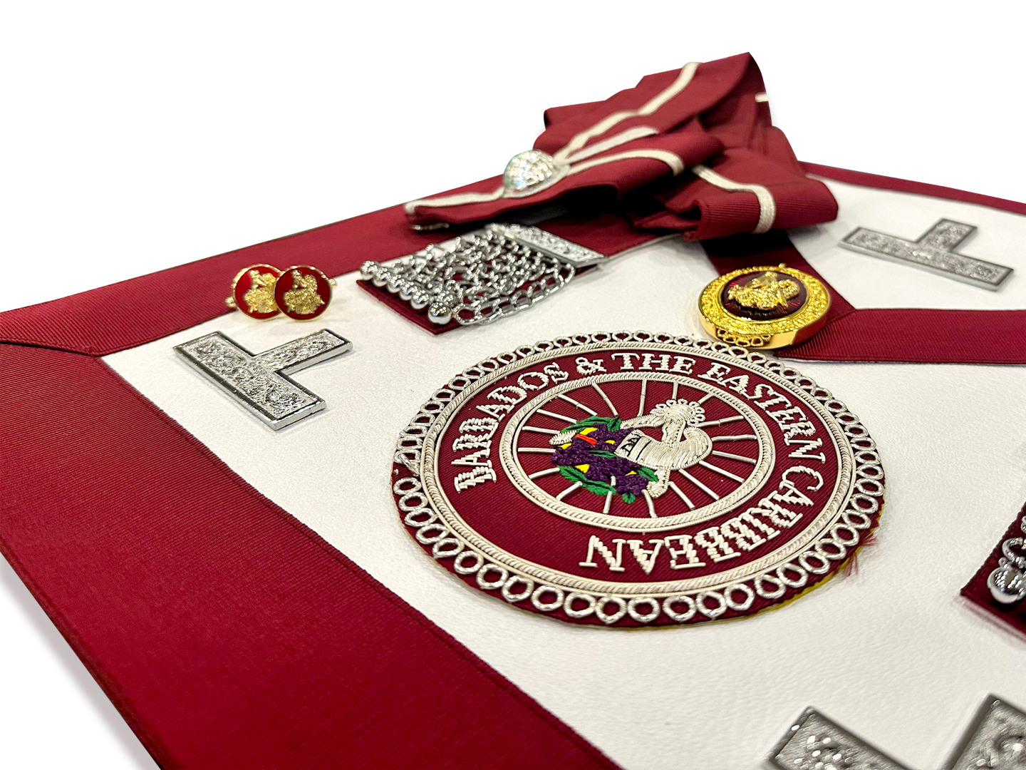 Complete Craft District Stewards Apron with Badge, Collar & Jewel