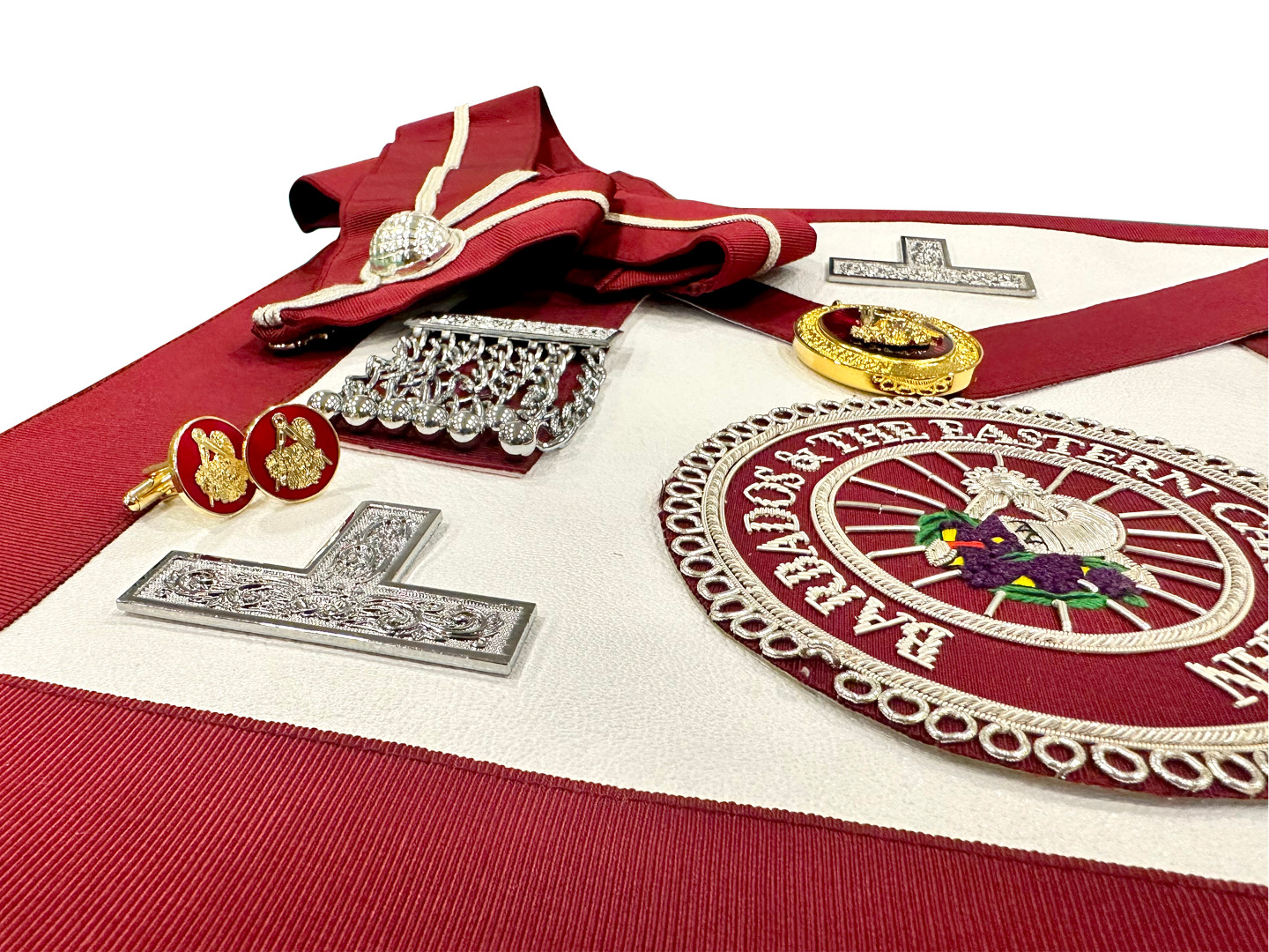 Complete Craft District Stewards Apron with Badge, Collar & Jewel