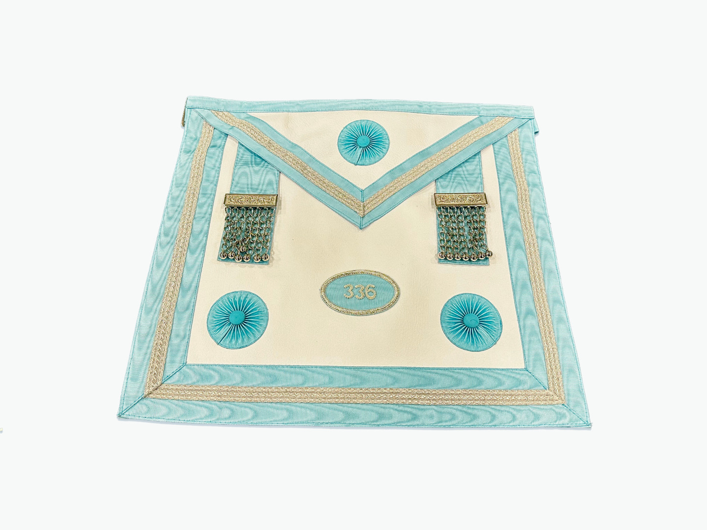 Craft Irish Master Masons Dress Apron with Lodge Number