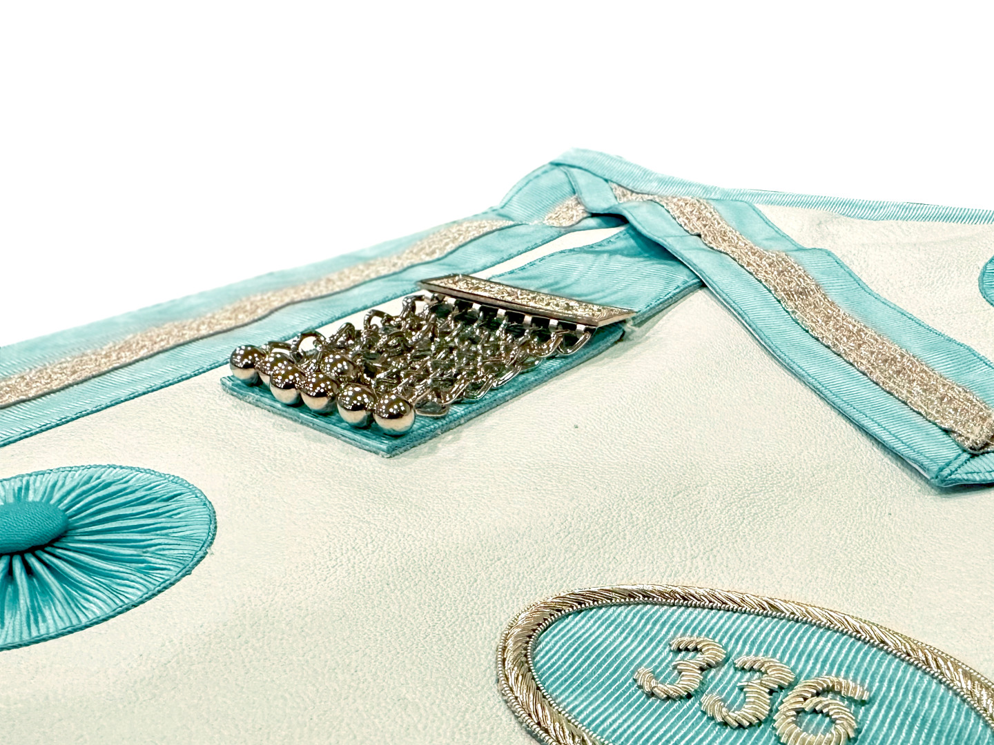 Craft Irish Master Masons Dress Apron with Lodge Number